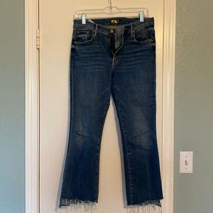 Mother “The Insider Crop Step Fray” Jeans Size 29